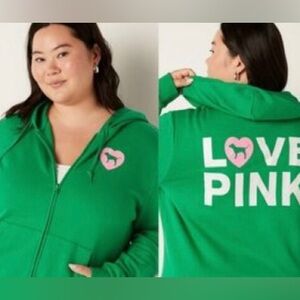 VS PINK Originals zip up campus hoodie